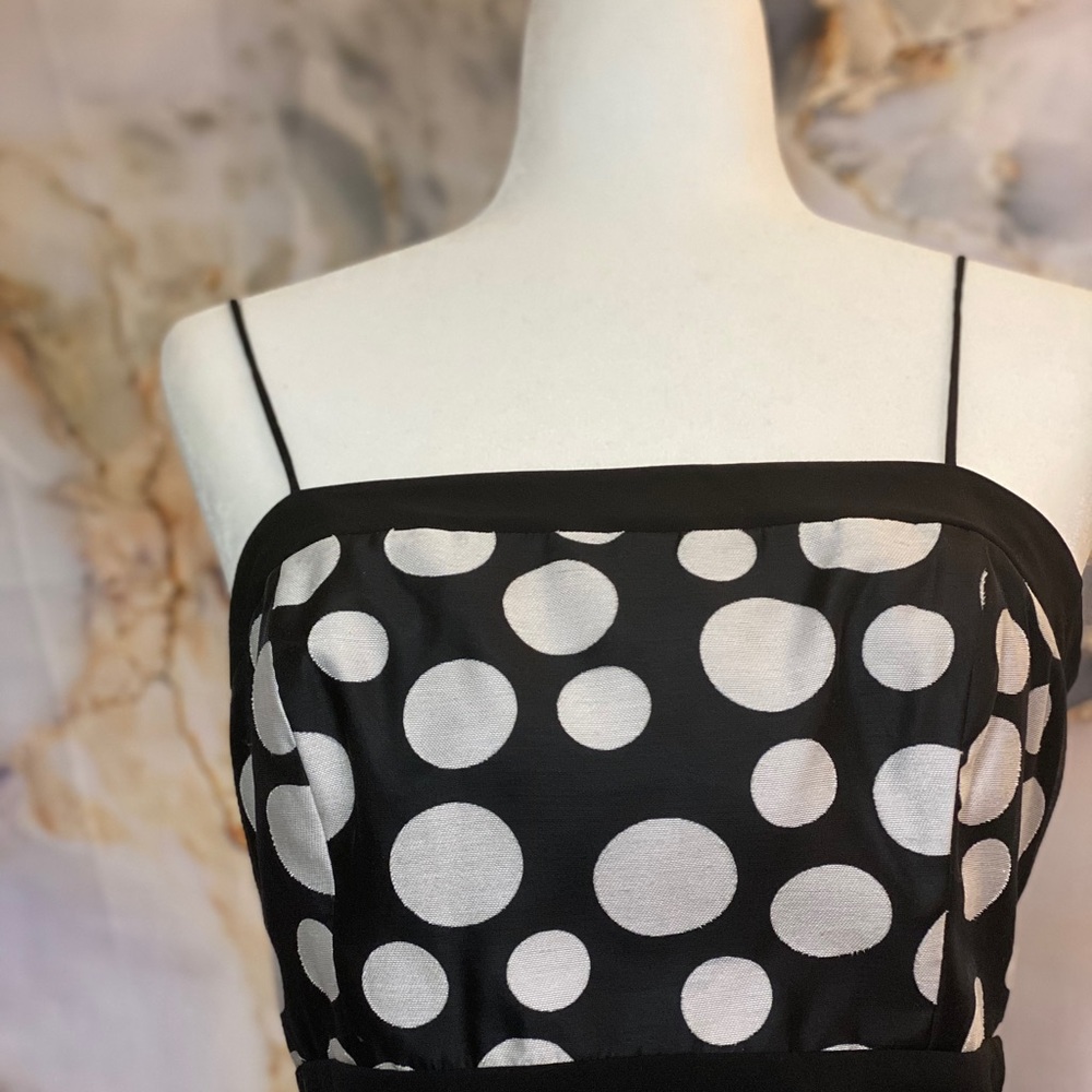 Jill Stuart Black and white polkadot dress